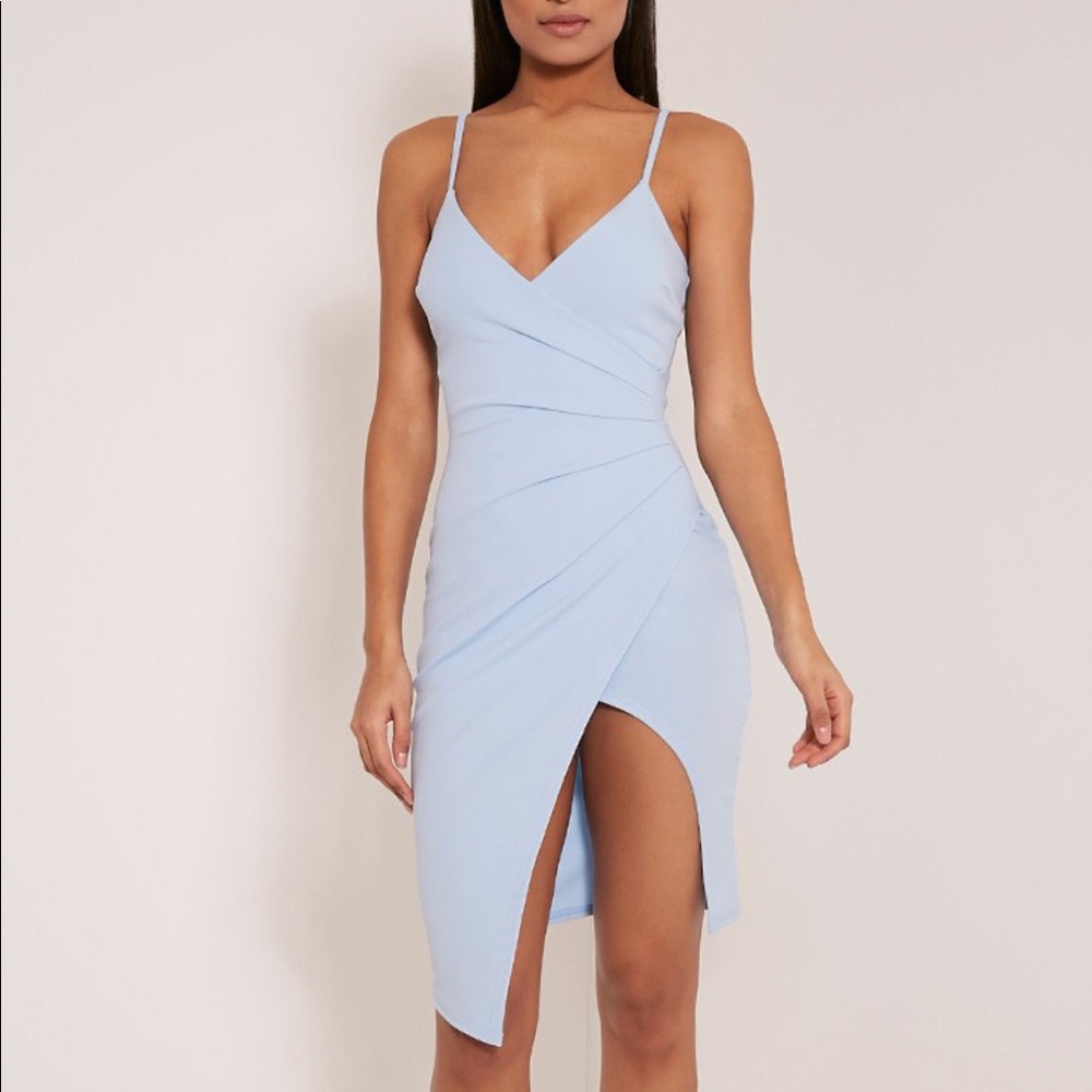 Pretty Little Thing blue dress